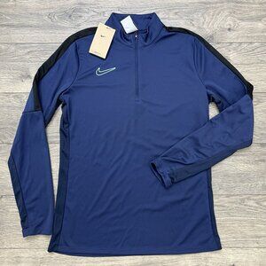 Nike Pullover Sweater Size Medium Womens Obsidian Blue Dri Fit Academy Soccer